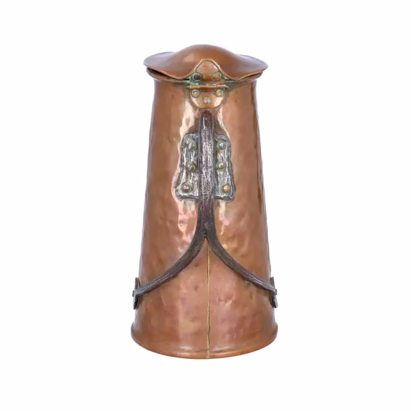 Pair of Rare Large Copper Jugs