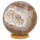 Agaat geode bol 62mm - 360° presentation