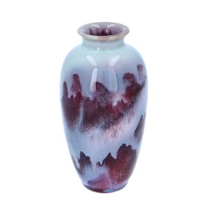 Jun Kiln Ware Oriental Flambé Vase