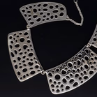 Sterling Silver Foite Coral-Inspired Necklace