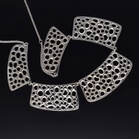 Sterling Silver Foite Coral-Inspired Necklace