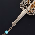 Chinese Silver Vermeil and Enamel Brooch