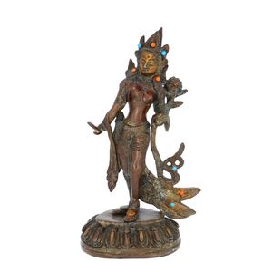 Sino Tibetan Bronze Figure of the Bodhisattva Maitreya