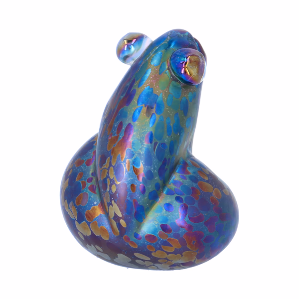 John Ditchfield Glassform Iridescent Frog Sculpture
