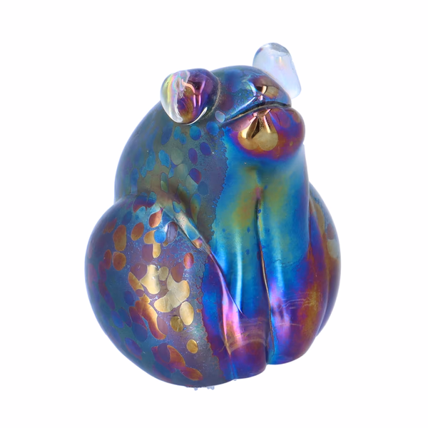 John Ditchfield Glassform Iridescent Frog Sculpture