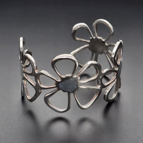 Tiffany & Co Elsa Peretti Sterling Silver Daisy Cuff
