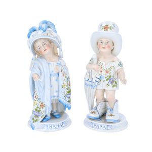 Pair of 19th Century German Porcelain Figures