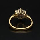 Vintage 18ct Gold Diamond Floral Cluster Ring