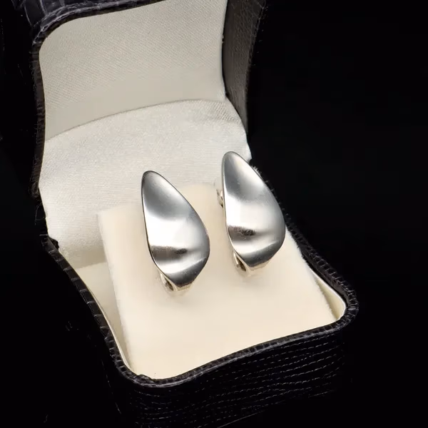 Pair of Georg Jensen Silver Earrings