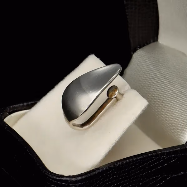 Pair of Georg Jensen Silver Earrings