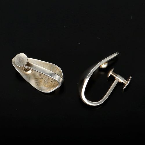 Pair of Georg Jensen Silver Earrings image-4