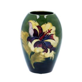 Moorcroft Hibiscus Vase