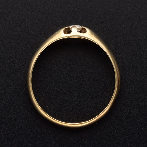 9k Gold Diamond Solitaire Ring