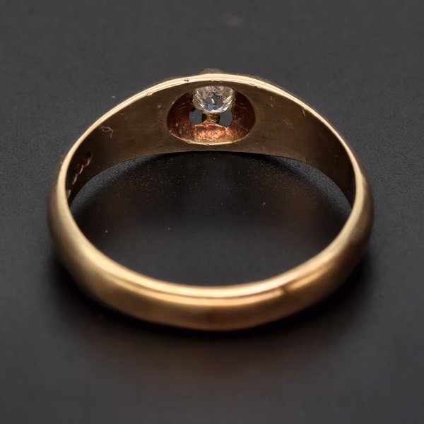 9k Gold Diamond Solitaire Ring