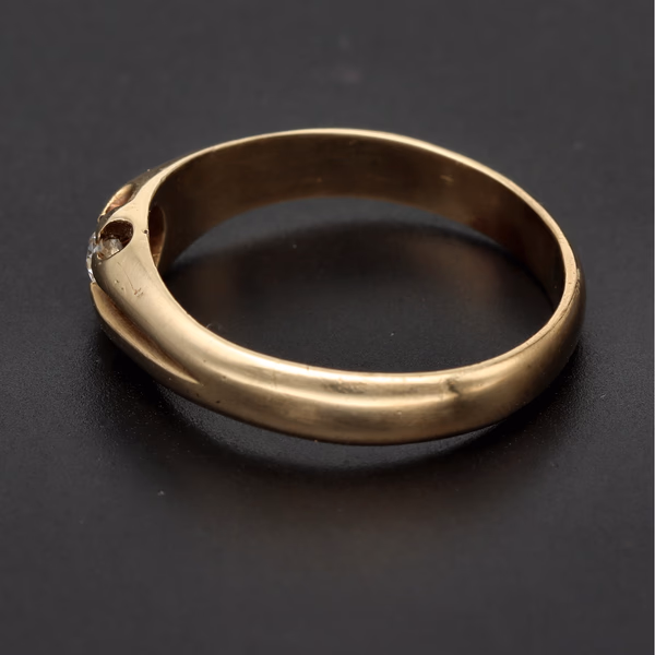 9k Gold Diamond Solitaire Ring