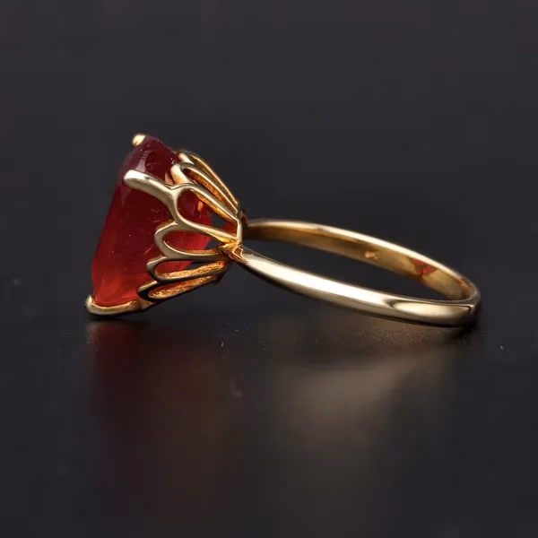 Gold Ruby Dress Ring
