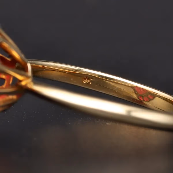 Gold Ruby Dress Ring