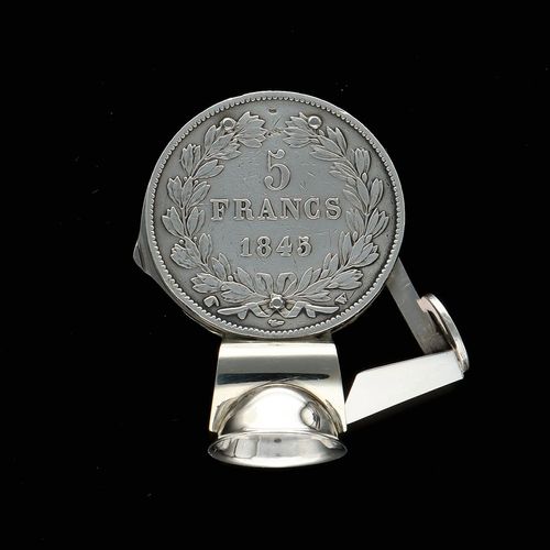 1845 Eloi Pernet France Depose Silver Cigar Cutter image-3