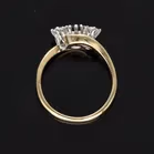 18ct Gold Sapphire and Diamond and Diamond Ring