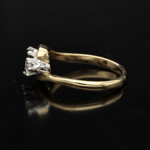 18ct Gold Sapphire and Diamond and Diamond Ring image-6