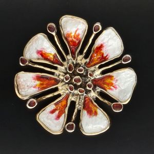 David Andersen Flower Brooch