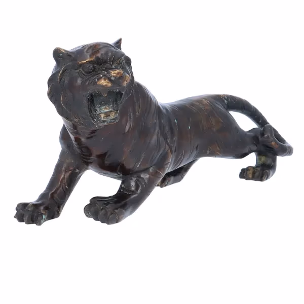 19th Century Japanese Bronze Tiger
