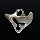 Georg Jensen Silver Amoeba Brooch by Henning Koppel