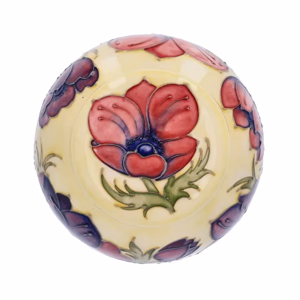 Large Moorcroft Anemone Ginger Vase