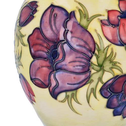 Large Moorcroft Anemone Ginger Vase image-4