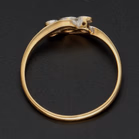 Art Deco 18ct Gold Platinum Diamond Ring, Size M 1/2