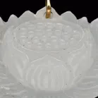 Carved Angel Jade Lotus Pendant