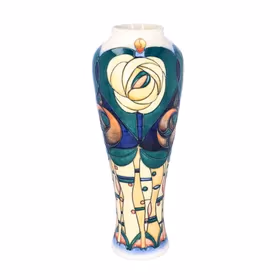 Large Moorcroft Charles Rennie Mackintosh Vase