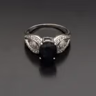Vintage 14ct Gold Sapphire and Diamond Ring