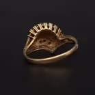 9ct Gold Ruby Sapphire and CZ Ring