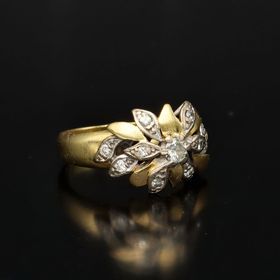Vintage 18ct Gold Diamond Ring