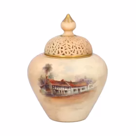 19th Century Royal Worcester Pot Pourri Vase