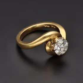 18ct Yellow Gold 1.4ct Single Stone Diamond Ring