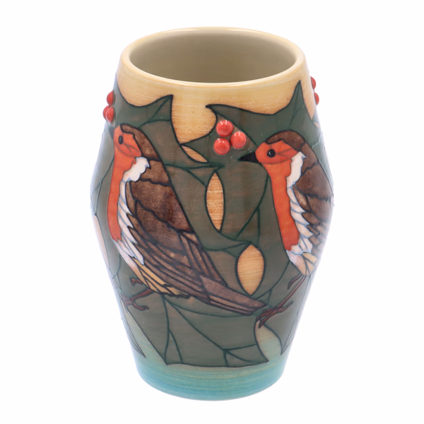 Limited Edition Dennis Chinaworks Robin Vase