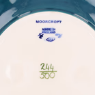 Limited Edition Moorcroft Pottery Peacock Design Plate