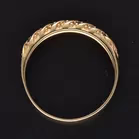 14ct Gold Diamond Sapphire Large Ring