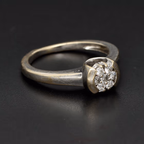 18ct Gold Diamond Cluster Ring