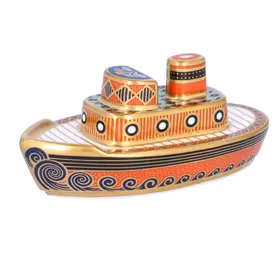 Royal Crown Derby Treasures of Childhood Tug Boat