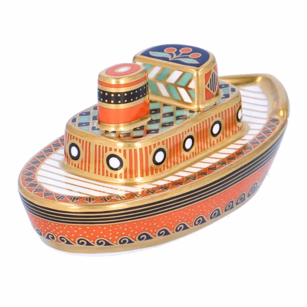 Royal Crown Derby Treasures of Childhood Tug Boat