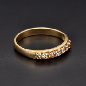 18ct Yellow Gold Seven Stone Diamond Ring
