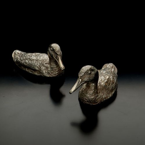 Pair of Silver Ducks image-1