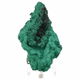Fluweel malachiet ruw nr8 - 360° presentation