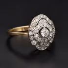14ct Gold Diamond Cluster Ring