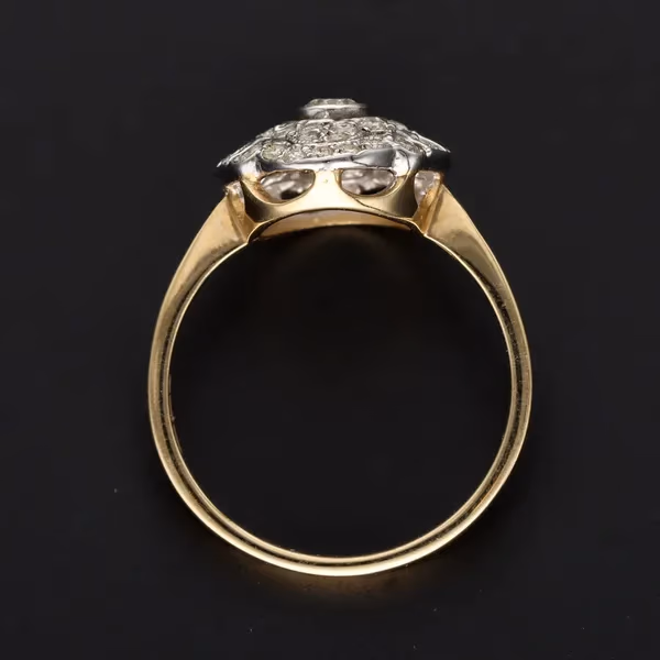 14ct Gold Diamond Cluster Ring