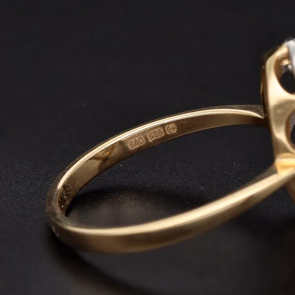 14ct Gold Diamond Cluster Ring