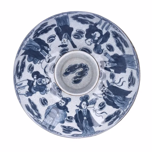 19th Century Chinese Blue & White Covered Jar